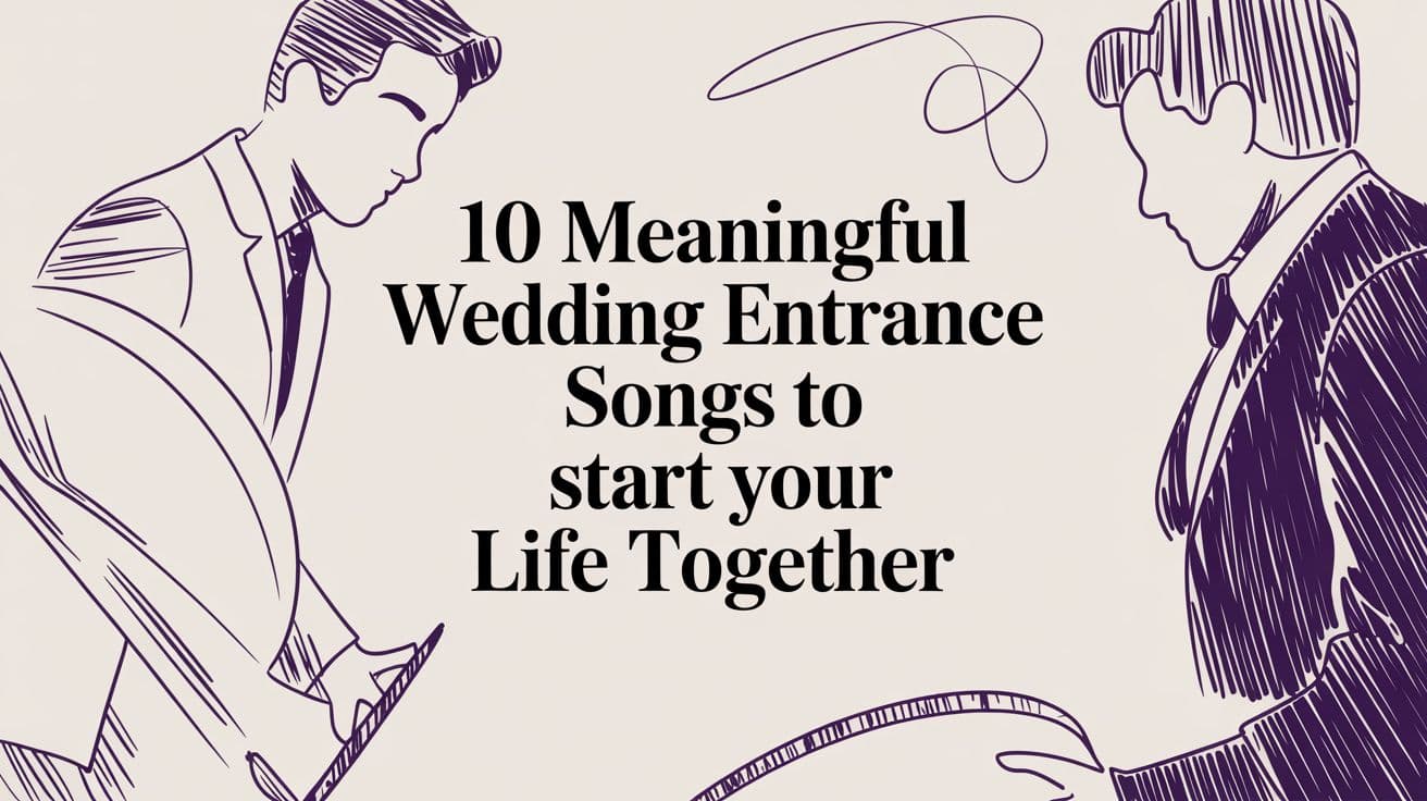 10 Meaningful Wedding Entrance Songs to Start Your Life Together