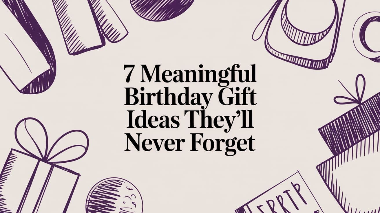 7 Meaningful Birthday Gift Ideas They'll Never Forget
