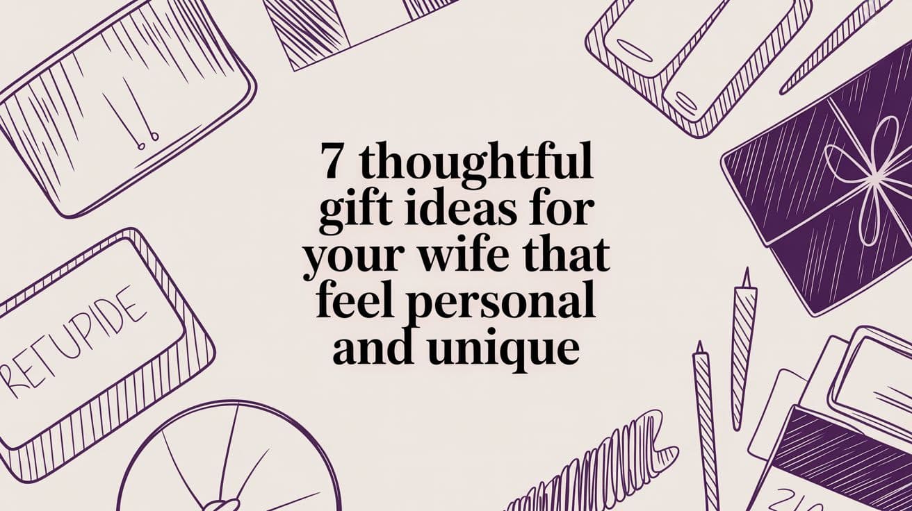 7 Thoughtful Gift Ideas for Your Wife That Feel Personal and Unique
