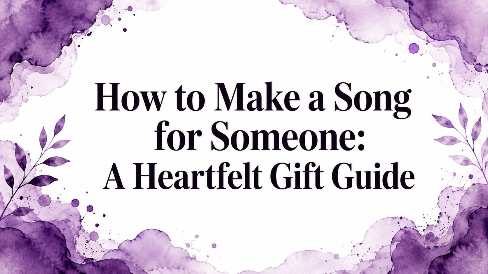 How to Make a Song for Someone: A Heartfelt Gift Guide