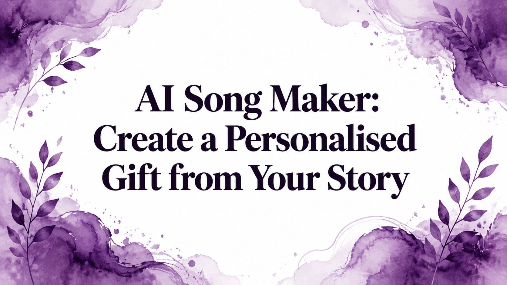 AI Song Maker: Create a Personalised Gift from Your Story