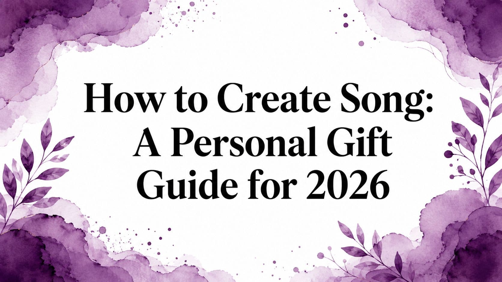 How to Create Song: A Personal Gift Guide for 2026