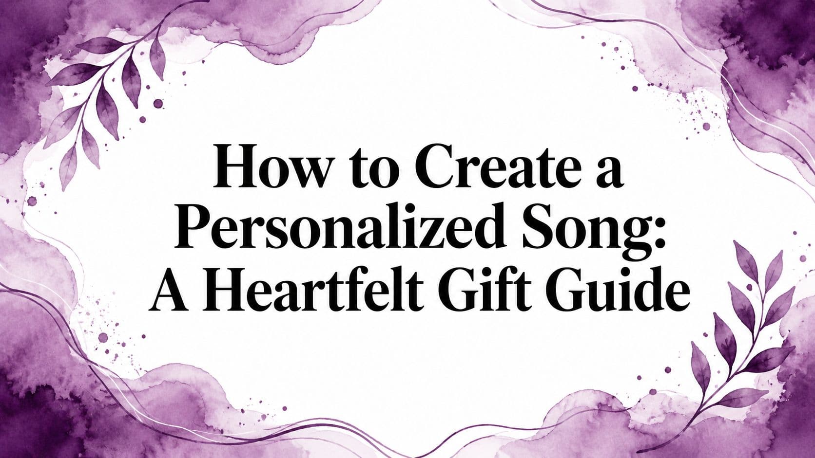 How to Create a Personalized Song: A Heartfelt Gift Guide