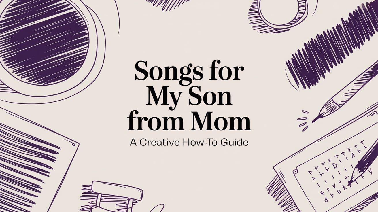 Songs for My Son From Mom: A Creative How-To Guide