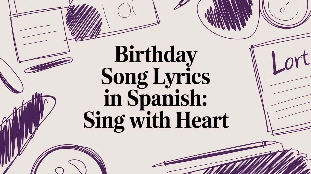 Birthday Song Lyrics in Spanish: A Guide to Singing with Heart