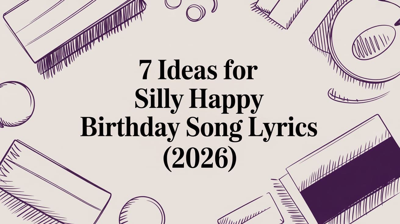 7 Ideas for Silly Happy Birthday Song Lyrics (2026)