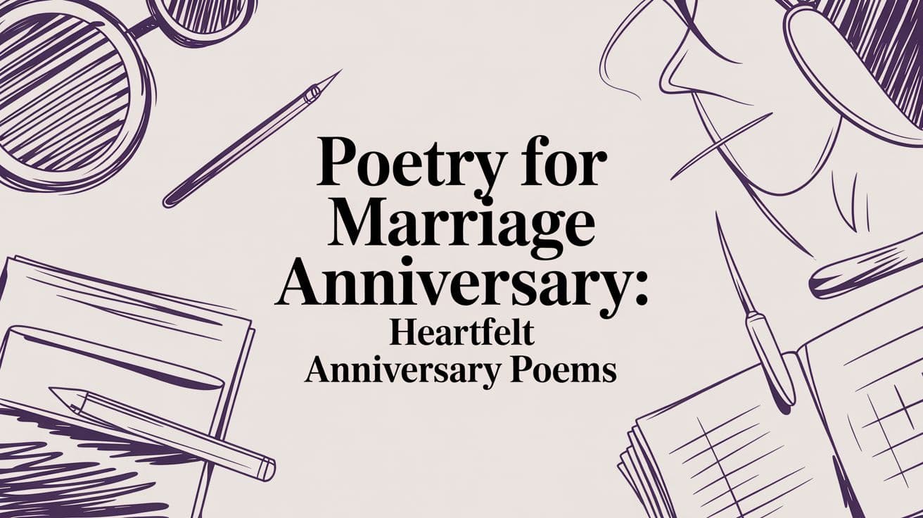 Poetry for marriage anniversary: Heartfelt Anniversary Poems